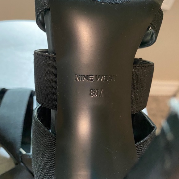 NINE WEST | 4-inch Black Strap Heels - Picture 5 of 5